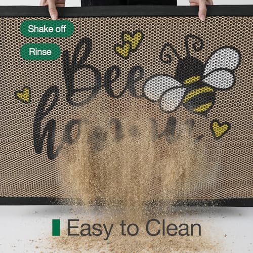 LUMI Outside Welcome Door Mat 24x36, Non-Slip Durable Rubber Easy Clean - Image 5