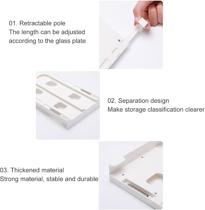 Soda Can Holder for Refrigerator, 8 Cans Hanging Soda Can Organizer, Can Holders Dispenser for 28Cm‑40cm Refrigerator Glass Panels