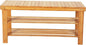 3-Tier Natural Bamboo Shoe Rack - Free Standing Shoe Shelf Organizer, Stackable Shoe Rack - Modern Entryway Shoe Organizer (Ships from USA)