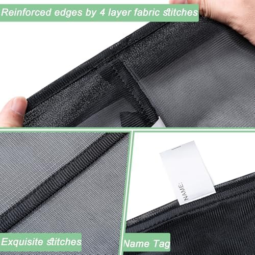 2 Pack Mesh Travel Laundry Bag 28" x 40"Extra Large Dirty Clothes Organizer - Image 3
