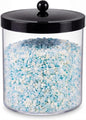 Sheechung 78oz Extra Large Acrylic Jar with Black Stainless Steel Lid- Clear Plastic Apothecary Jar for Laundry Organization, Scent Beads, Pods, Kitchen Pantry Storage, Pasta, Candy, Bathroom Vanity