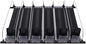 Soda Can Dispenser for Refrigerator, ABS 15in Large Capacity 6 Rows Adjustable Width Drink Dispenser for Fridge, Spring Loaded Easy Slide Self Pushing Drink Holder (Black)