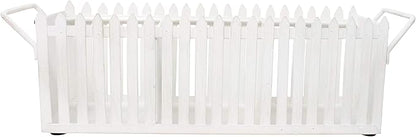 Boston Warehouse White Picket Fence Flatware Caddy