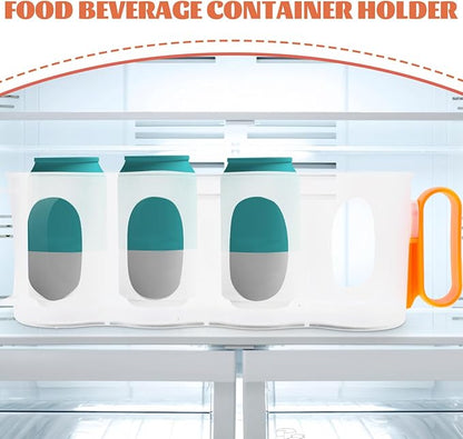 Soda Can Beverage Dispenser Organizer for Refrigerator Capacity Storage Bin for Canned Drinks and Easy to Clean for Kitchen and Pantry Organization