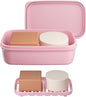 Quatish Leakproof Large Soap Dish with Lid & Draining Layer, Shatterproof Travel Bar Soap Holder Case Container, Portable Travel Size Toiletries Essentials for Camping, Gym, Bathroom, Pink