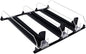 gernie Drink Organizer for Fridge, Self Pushing Soda Can Dispenser for Refrigerator, Width Adjustable Automatic Pusher Glide, Fridge Bottle Rack Drink Organizer, 16oz 20oz Soda, Black
