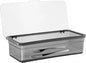 SUNSHNO Flatware Tray with Lid and Drainer, Tableware Utensil and Cutlery Drawer Organizer with Lid Covered Silverware Tray to Keeps Your Cutlery Organized and Protected