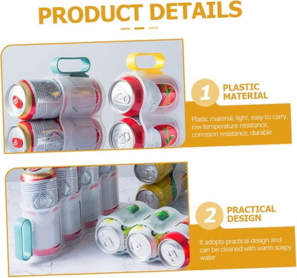 Hemobllo 3Pcs Can Dispenser Organizer for Refrigerator Versatile Soda Rack for Drinks Beer and Canned Beverages Storage for Home Kitchen and Pantry