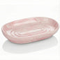 AIMAIAIMAI Ceramic Soap Dish, Marble Pattern Bar Soap Holder - Elegant Hostess Gift, Housewarming Gift for New Home, Decorative Soap Tray for Bathroom, Kitchen (Pink Texture)