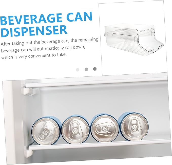 Double Refrigerator Can Organizer Beverage Can Dispenser Stand for Fridge