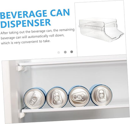 Double Refrigerator Can Organizer Beverage Can Dispenser Stand for Fridge