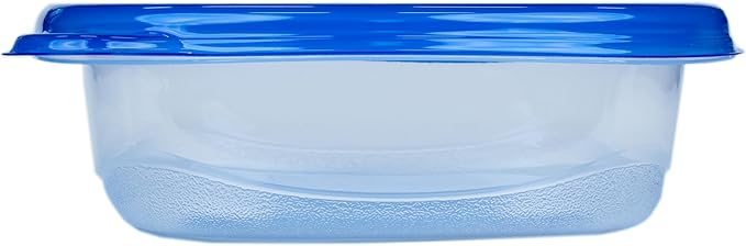 Glad GladWare Entree Food Storage Containers with Lids, Medium Square BPA Free Plastic for Meal Prep and Lunches, Lock Tight Seal, Microwave and Dishwasher Safe, 25 Oz, 5 Count - 2 Pack