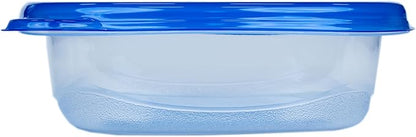 Glad GladWare Entree Food Storage Containers with Lids, Medium Square BPA Free Plastic for Meal Prep and Lunches, Lock Tight Seal, Microwave and Dishwasher Safe, 25 Oz, 5 Count - 2 Pack