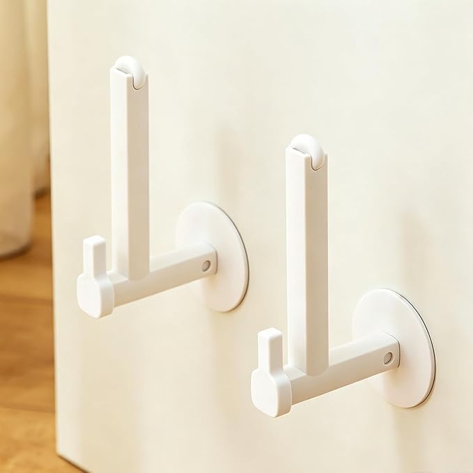 OUNONA 4pcs Scale Holder for Bathroom Wall - Bathroom Scale Body Weight No-Drill Stand 5.1'' - 8.7'' Adjustable Pot Lid Holder for Wall Cabinet Home