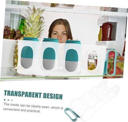 PRETYZOOM Refrigerator Soda Can Organizer Beverage Beer Dispenser Freezer Holder Multi-Purpose Storage Bins Elegant Design