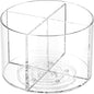 Drink Packet Organizer - Rotating Lazy Susan Organizer, Clear Drinks Mix Packet Holder with 4 Compartments, Water Packet Storage for Counter Top Drink (1PC)
