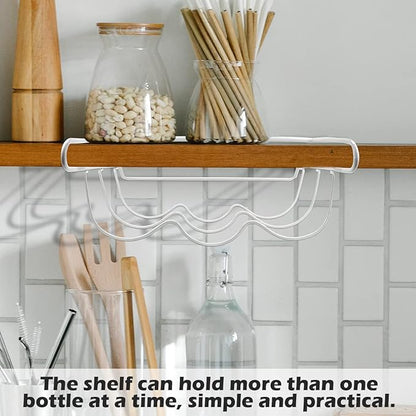 Refrigerator Wine Rack Water Bottle Holder Stackable Drink Bottles Shelf Wine Storage Display Stand for Refrigerator, Kitchen Cabinet, Bar