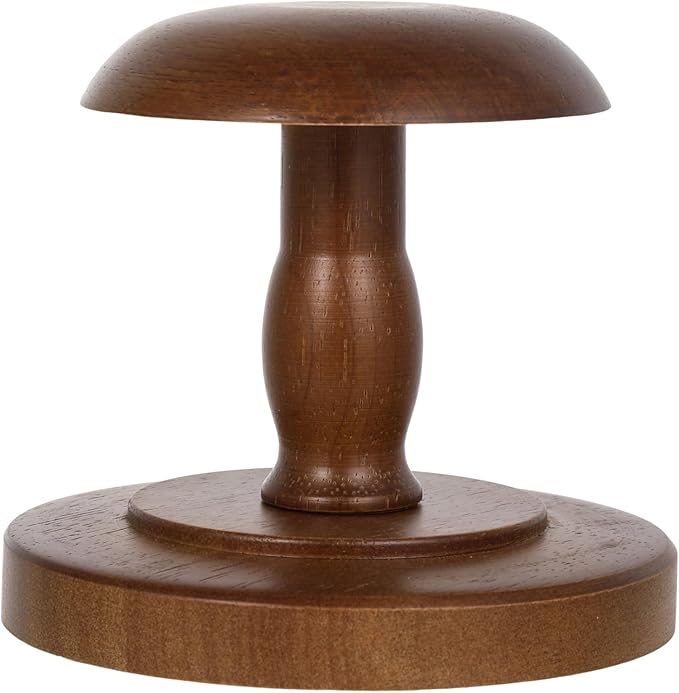 Vintage Wooden Hat Rack Stand, Vintage Rustic Brown Hat Rack Display Stand, Tabletop Cap Hats Rack Organizer with Wig Holder Display for Closet, Home Decor Display
