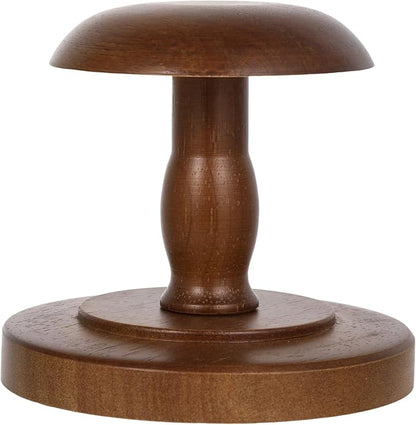Vintage Wooden Hat Rack Stand, Vintage Rustic Brown Hat Rack Display Stand, Tabletop Cap Hats Rack Organizer with Wig Holder Display for Closet, Home Decor Display