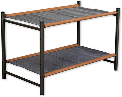Teal Triangle Aspen Freestanding Shoe Rack Storage Organizer | Sturdy Two-Tier Shoe Caddy for Floor Use | Heavy Duty Shoe Storage Rack for Entryway or Closet | Durable & Space-Saving Shoe Organizer