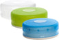 humangear GoTubb – Storage Containers for Snacks, Small Essentials and Travel Gear, Made from Food-Safe Materials, Clear/Green/Blue, Medium (3-pack)