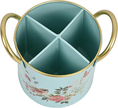 Z&Z ornamentorum Kitchen Utensil Holder for Kitchen Cunter Stylish kitchen Cooking Utensil Organizer Farmhouse Spatula Holder for Countertop (Green)