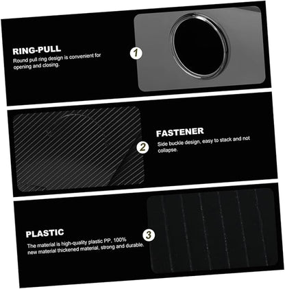 MAGICLULU 6Pcs Stacked Shoe Storage Boxes PP Plastic Organizers for Sneakers Space Saving Design Capacity and Wear Shoe Cases for Home Use