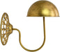 Owlgift Vintage Wall Mount Hat & Coat Rack – Rustic Gold Decorative Iron Holder for Hats, Scarves, Helmets & Wigs – Retro Entryway Wall Organizer for Home, Store, Restaurant or Hotel Use