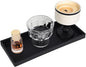 Black Silicone Tray Bathroom Vanity Tray Silicone Countertop Trays for Toilet Kitchen Perfume Jewelry Candle Key (1, Large-12.01×5.12×0.78in)