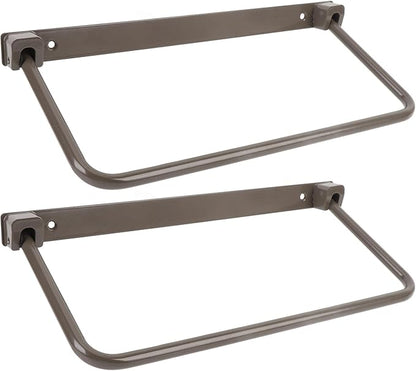 Foldable RV Shoe Rack, Alumiun Alloy Hanging Shoe Storage Shelf for Motorhome Yacht, Wall Mounted Shoe Organizer for RV with Installation Screws, Fitment for RV, Travel Trailer,