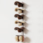 Cowboy Hat Rack for Wall, Cowboy Hat Holder Wall Mount Holds up to 6 Hats, Wooden Western Rustic Metal Hat-Organizer with Arrow Sign Board, Display and Decor Rack for Fedora, Sun Hats,Baseball Caps