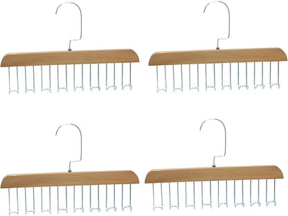 Space Saving Clothes Hanger, 4 Pack 8 Hooks Clothes Hanger Organizer for Home and Travel (4)