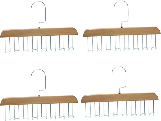 Space Saving Clothes Hanger, 4 Pack 8 Hooks Clothes Hanger Organizer for Home and Travel (4)