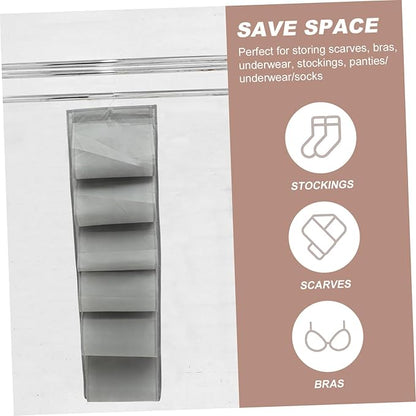 Ciieeo Hanging Shoe Storage Organizer 12 Compartments Wall-Mounted Shoe Rack Multi-Layer Closet Hanging Bag for and Accessories Over-Door Storage Solution