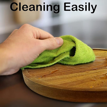 21" Acacia Wood Lazy Susan Organizer Kitchen Turntable for Cabinet Pantry Table Organization