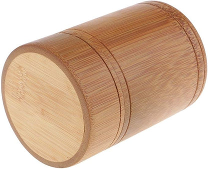 Tea Canister Bamboo Japanese Tea Box Storage Jar with Lid Tea Caddy Pot B