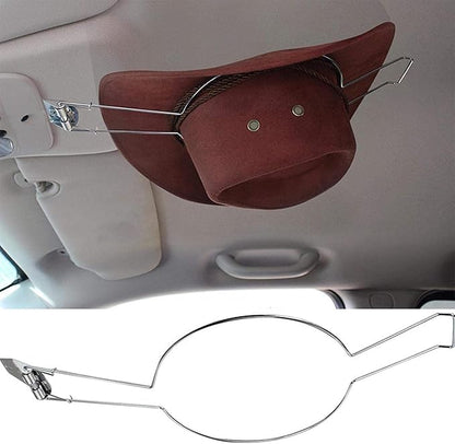 MagiDeal Car Mounted Cowboy Hat Holder Organizer Clip Heavy Duty Saver Spring Loaded Hanging Hanger Cap Rack for SUV Truck Auto