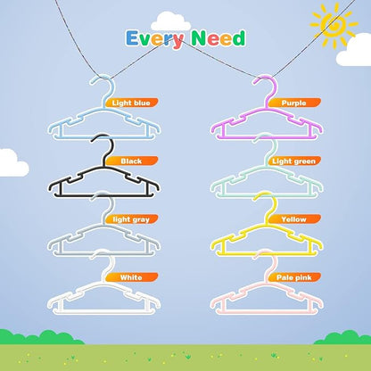 Baby Hangers - 60 Pack Toddler Hangers Kids Plastic Hanger for Infant Small Child Childrens Nursery Newborn Clothes Closet Organization White