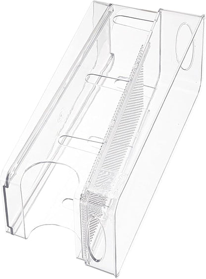 Refrigerator Organizer Bins, Automatic Rolling Transparent Beverage Can Storage, Refrigerator Storage Box, Double Layer Clear Plastic Container, Refrigerator Beverage Can Storage Organizer