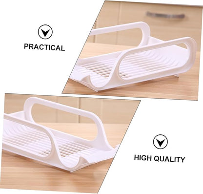Beverage Stackable Rack 2pcs Refrigerator Drink Organizers for Fresh Storage