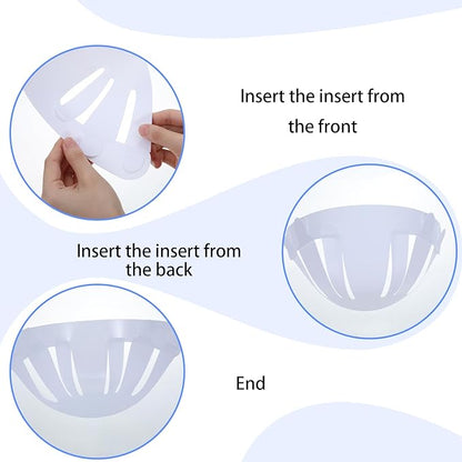 15pcs Baseball Cap Inserts for Shape, Hat Insert to Keep Shape, Universal Hats Inserts to Keep Shapes for Fitted Caps Ball Sports Caps and Home Store Display Stand White