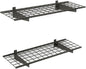 Hyloft Heavy Duty Steel Garage Wall Shelving, 45 in. x 15 in. Metal Wall Shelves for Garage Storage, Low-Profile Brackets, Max Shelf Load 200 Pounds, 00651, 2-Pack, Hammertone