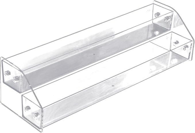 Nail Polish Organizer,2 Tier Clear Acrylic Nail Polish Holder,Trapezoid Nail Polish Display Rack Storage Rack,Storage Display Holder Table Stand,for Nail Polish Essential Oil Makeup