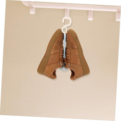 Ciieeo 4pcs Portable Plastic Shoe Drying Rack Hooks Space-Saving Organizer for Home Slippers and Hanging Design for Efficient Footwear Drying