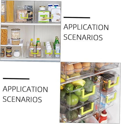 Mikinona 1pc Style Fridge Organizer Bin Refrigerator Storage Box for Food Fruits Vegetables and Beverages Material Healthy and Design