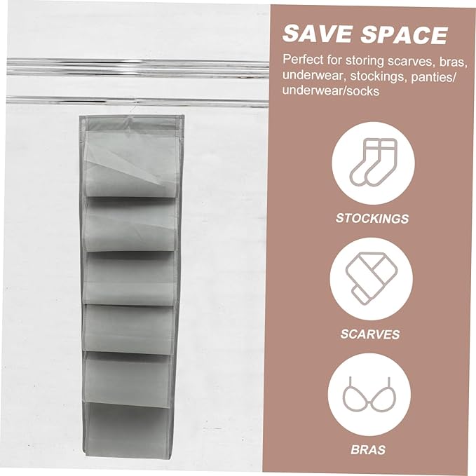 OUNONA Shoe Organizer for Closet Hanging Storage Bag Dorm Storage Organizer Space Saver