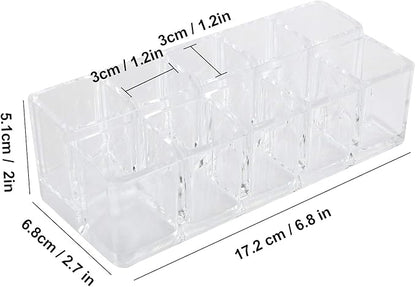Lipstick Holder, 10 Slots Acrylic Lipstick Organizer, Lipstick Holder Case Display RackStand Cosmetic Makeup Organizer, Lipgloss Organizer, Makeup Holder Storage Display