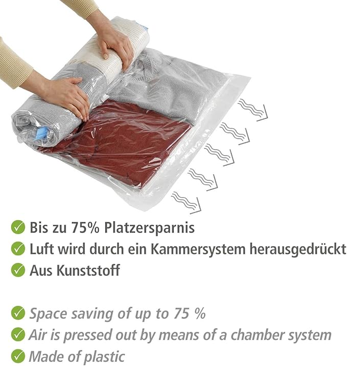 Wenko Roll Compression System, Polyamide, Multi-Colour, 60 x 95 cm