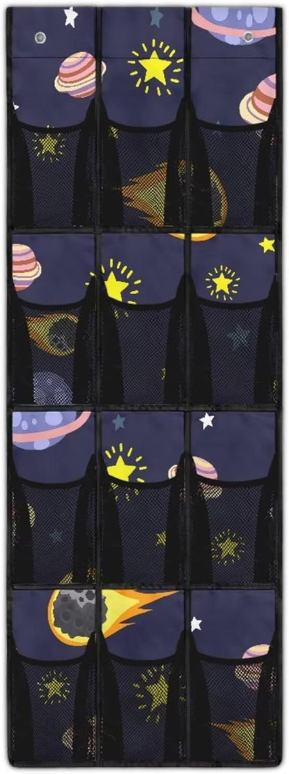 Generic Black Space Hanging Pocket Organizer Lightweight Storage Door Organizer Meet Diverse Storage Needs and Make Finding Things More Convenient and Efficient for Boys Students