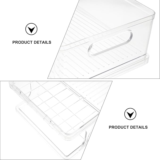 Ciieeo 2pcs Soda Can Organizers for Refrigerator Beverage Storage Boxes Stackable Canned Food Holders for Kitchen and Pantry Keep Drinks Fresh and Tidy
